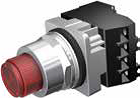 Botón Pulsador Saliente NEMA 30.5 mm con Contactos Auxiliares 1 NA + 1 NC