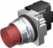 Botón Pulsador Saliente Iluminado NEMA 30.5 mm con Contactos Auxiliares 1 NA + 1 NC